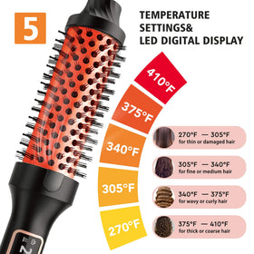 NONK barrel tourmaline ceramic detail illustrating smooth surface that reduces frizz