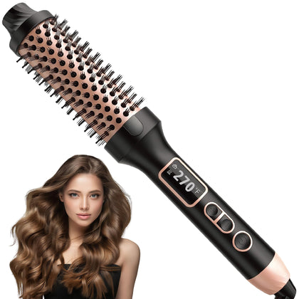 NONK front view of thermal round brush showing sleek design and benefit fast styling