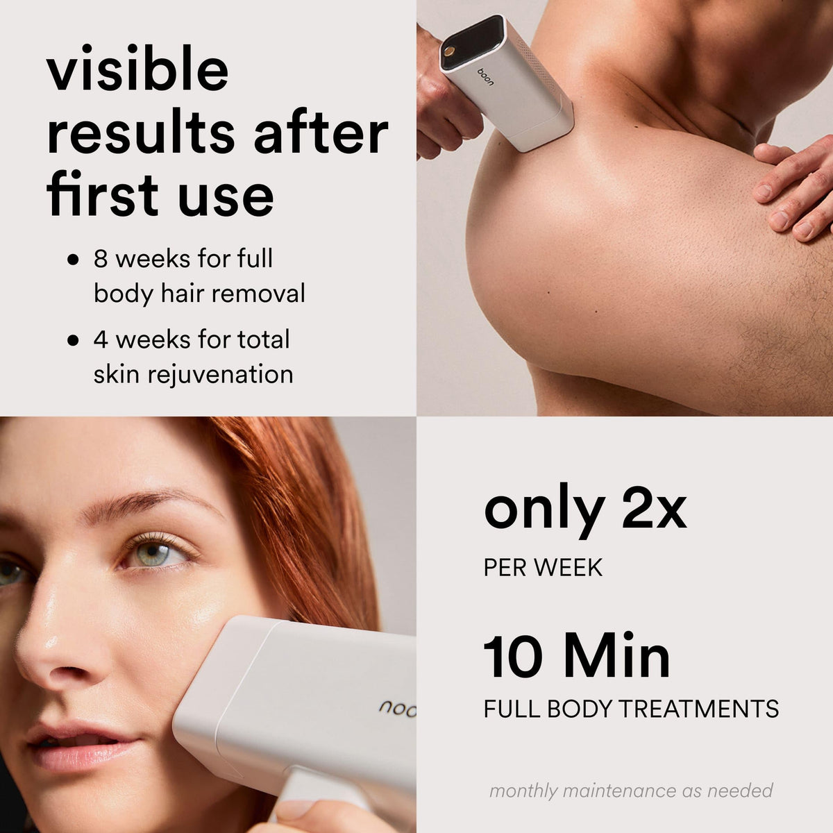 Nood Flasher Pro on bathroom vanity in lifestyle scene promoting convenient home treatments