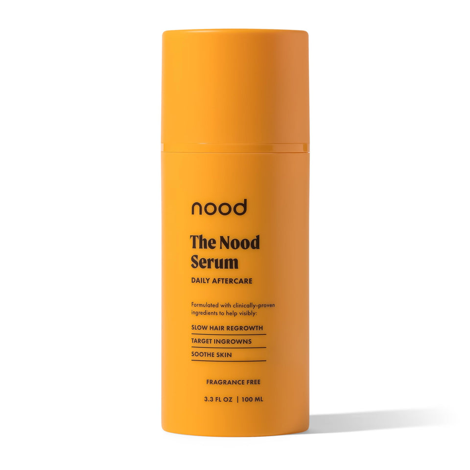 Nood bottle front view showing clean label and easy dispensing benefit