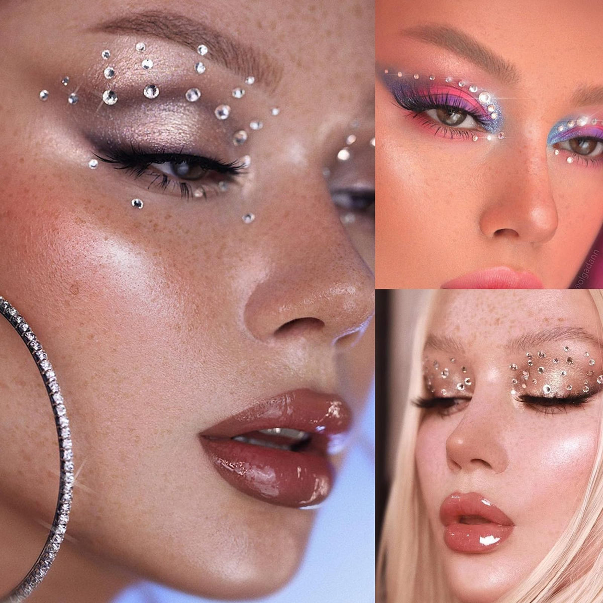 nooepc gems applied in hair adding instant sparkle