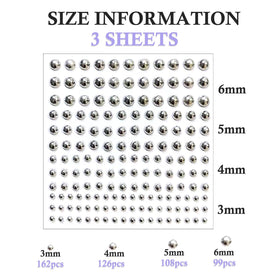 nooepc studs next to coin for scale, clear size comparison helps selection