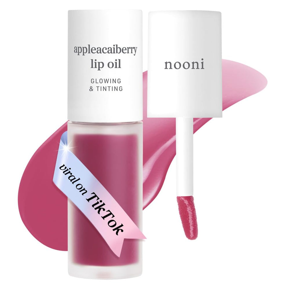 NOONI front packaging showing compact tube and glossy tint benefit