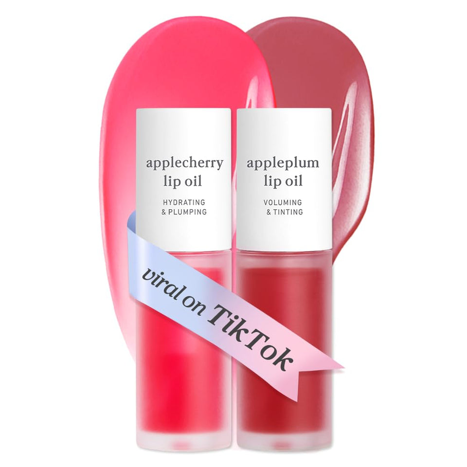 NOONI front packaging showing both Applecherry and Appleplum for portable gloss duo