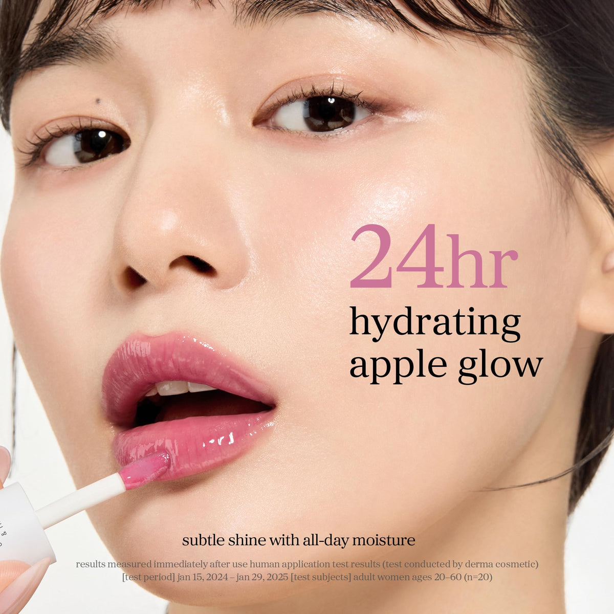 NOONI Applefig ingredient display with apple seed oil emphasizing nourishing effect