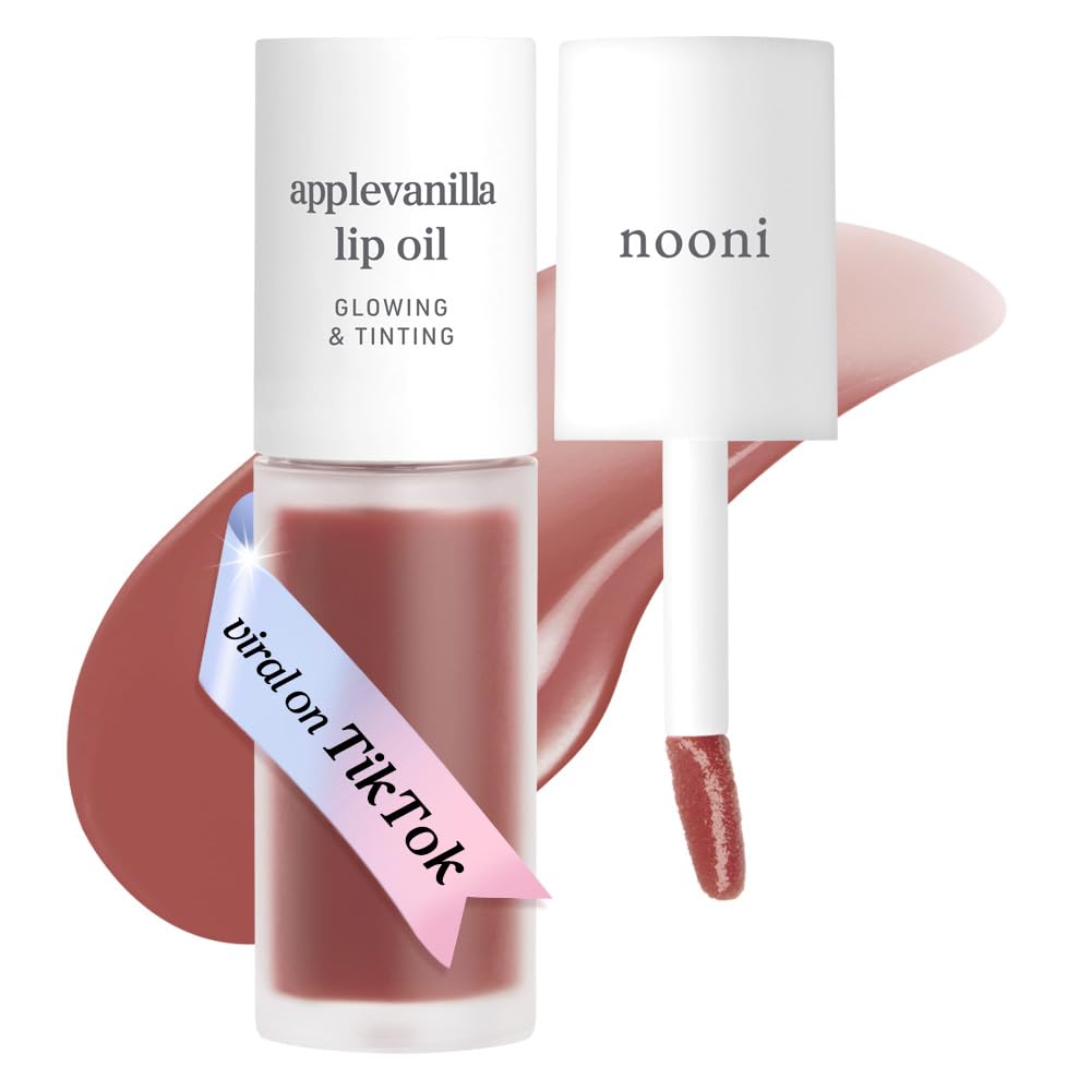 NOONI front packaging showing compact lip oil and benefits