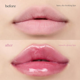 NOONI application of Appleberry on lips showing subtle plumping and glossy look
