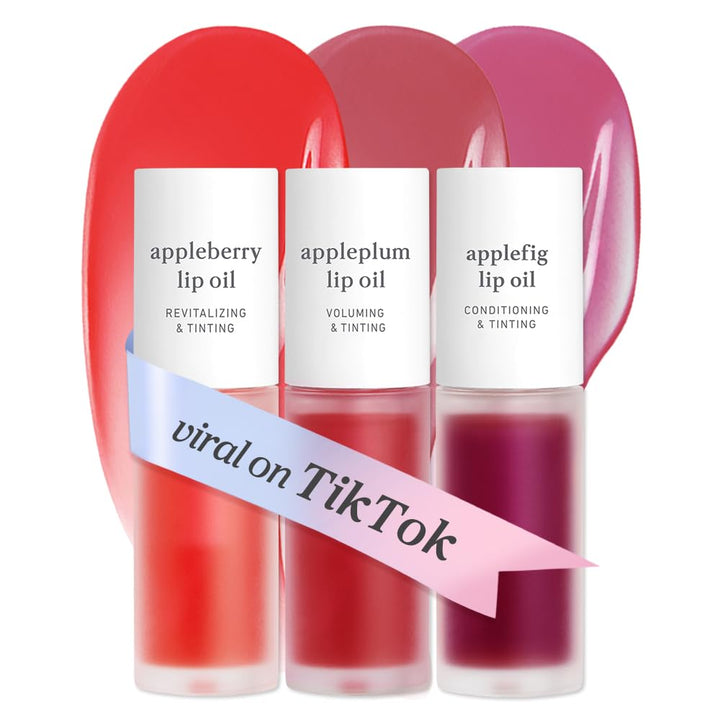 NOONI front view of three gloss tubes showing sleek packaging and shade trio benefit