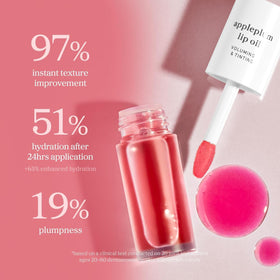 NOONI lip oil inside a small purse illustrating on-the-go convenience benefit