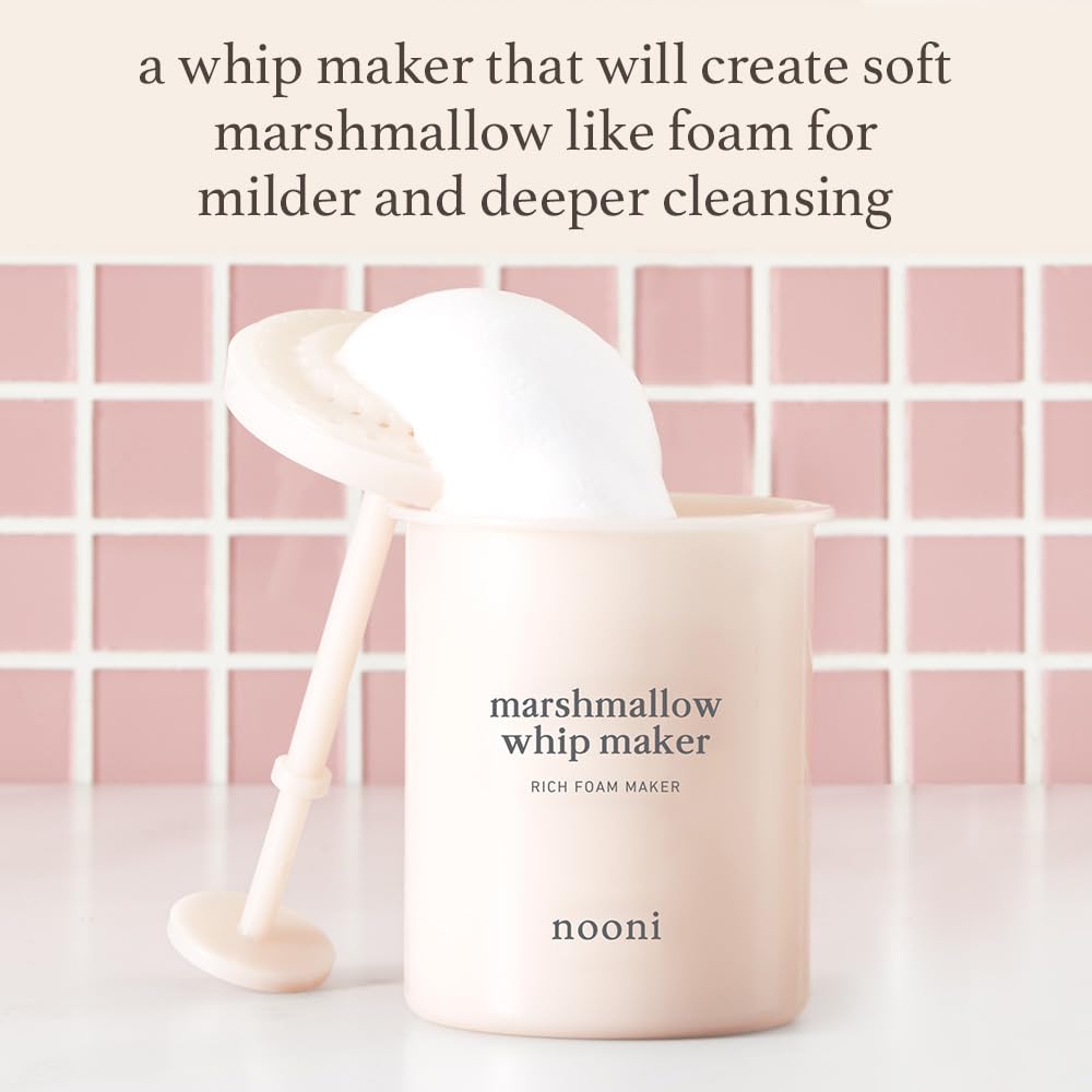 NOONI close-up of dense marshmallow foam texture demonstrating gentle cleansing benefit