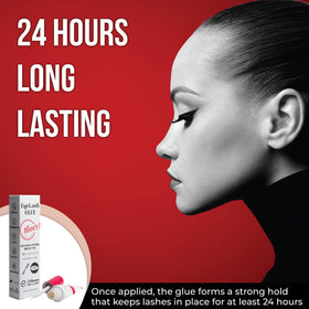 NOON'S UP applicator brush detail for precise application and neat lash line