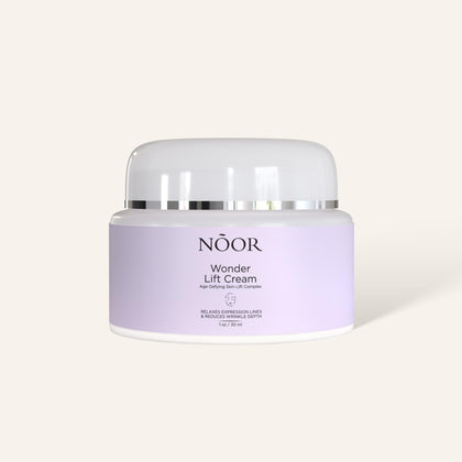 NOOR HAIR front jar showing product branding and clean design for trust