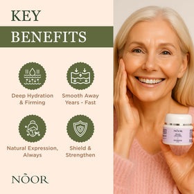 NOOR HAIR close-up of cream texture demonstrating fast absorption benefit