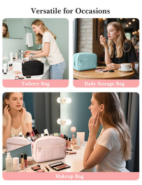 Noozion organized slots holding lipsticks and brushes to prevent spills