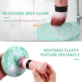 Norate brush shampoo bottle displaying label and gentle formula benefit