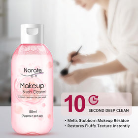 Norate freshly cleaned brushes laid flat to dry preserving bristle shape