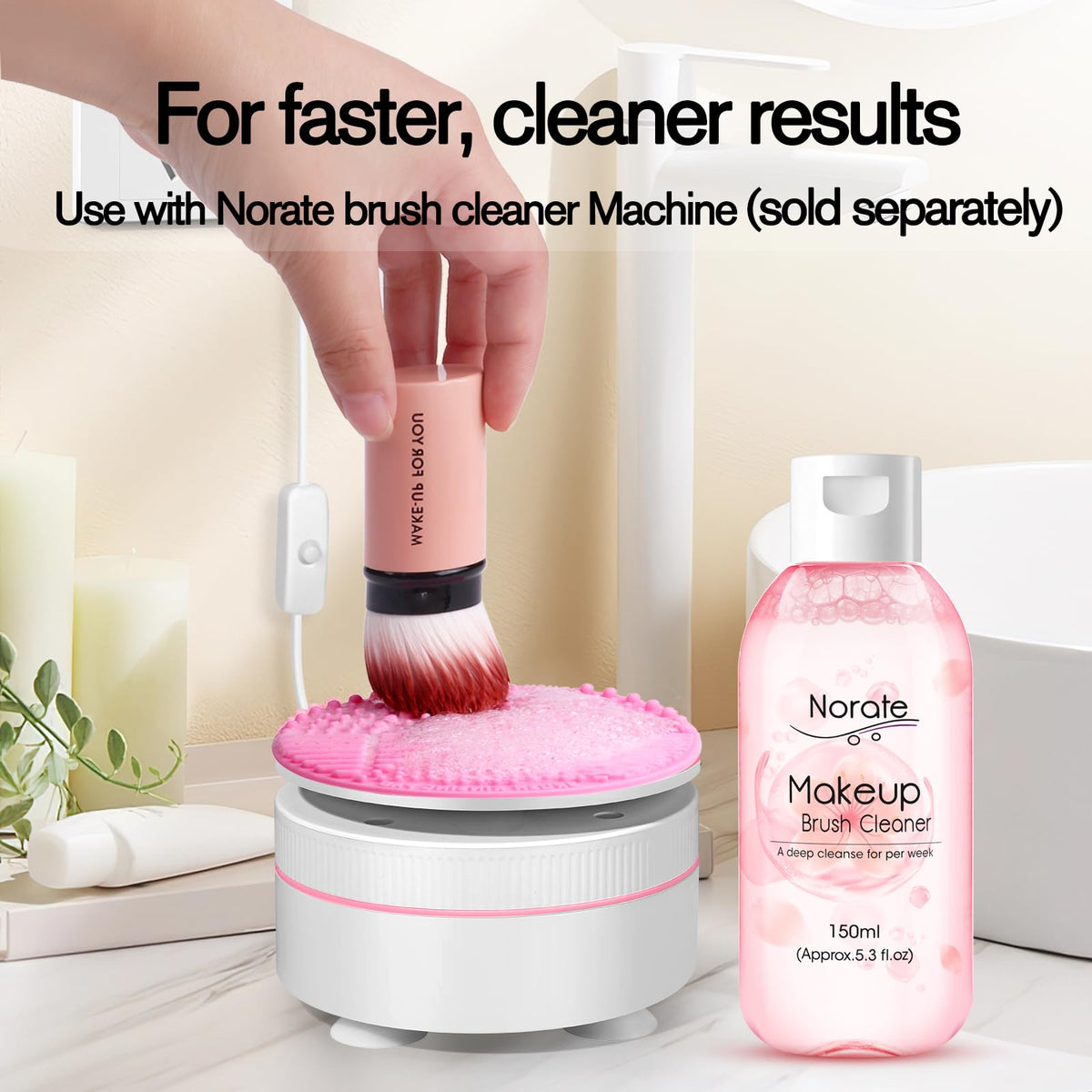 Norate solution droplet texture illustrating mild concentrated formula