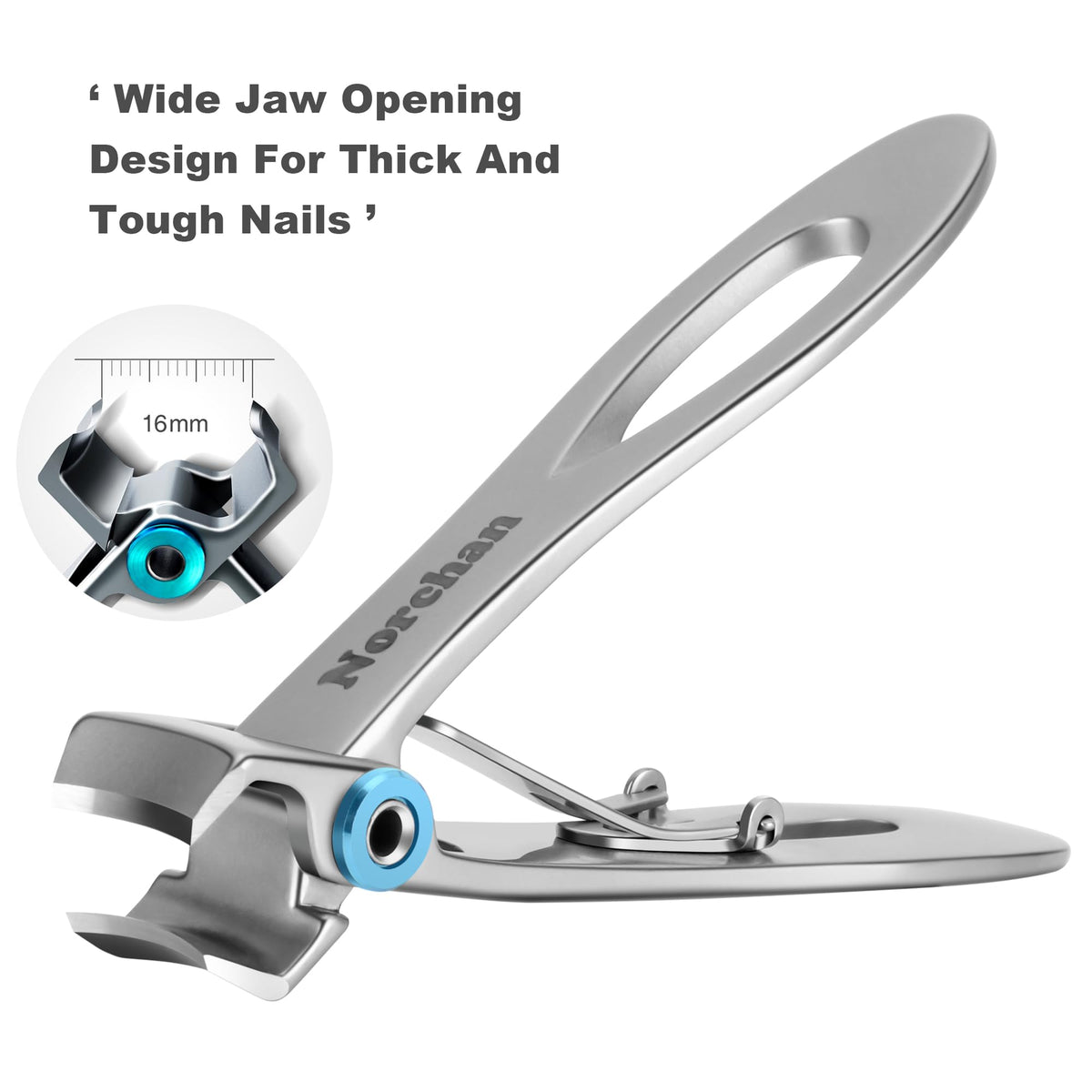 Norchan detachable nail catcher attached capturing clippings for mess-free trimming benefit convenience