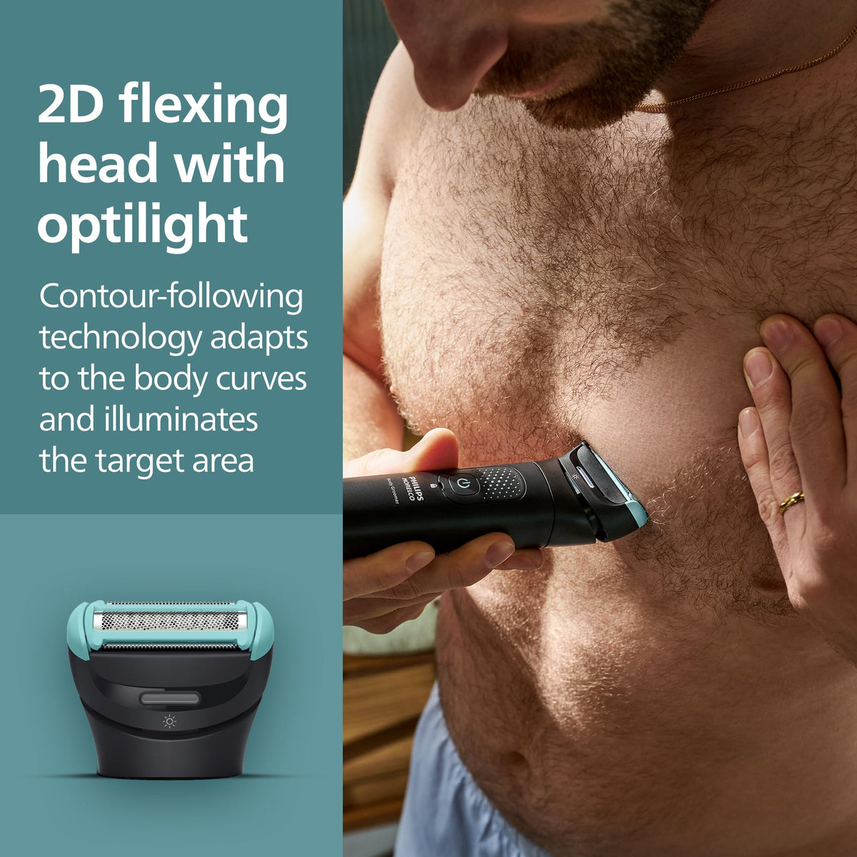 Norelco set of adjustable combs and intimate guard for protected, varied length choices