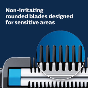 Norelco Bodygroom with 3mm comb attached for even length control benefit