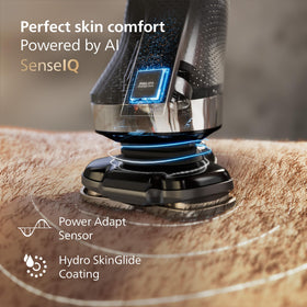 Norelco i9000 with 5+1 beard styler and travel case highlighting versatile grooming benefit