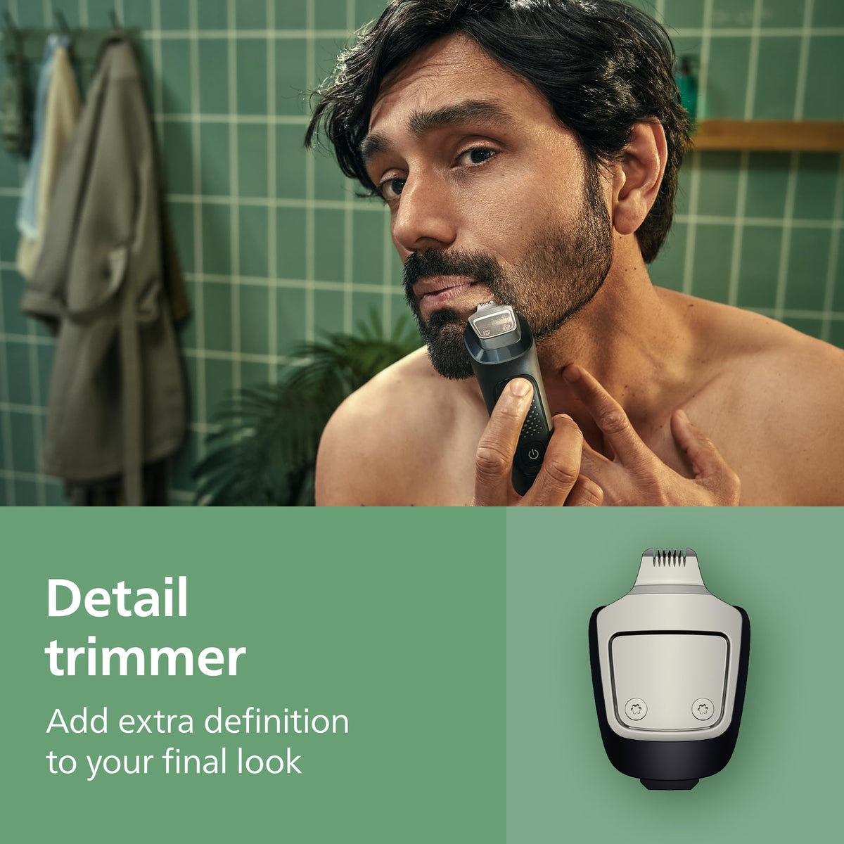 Norelco nose hair trimmer attachment removing unwanted hair safely