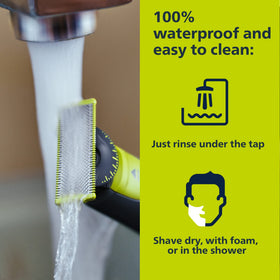 Macro photo of the eject indicator on the blade to show when a replacement is needed