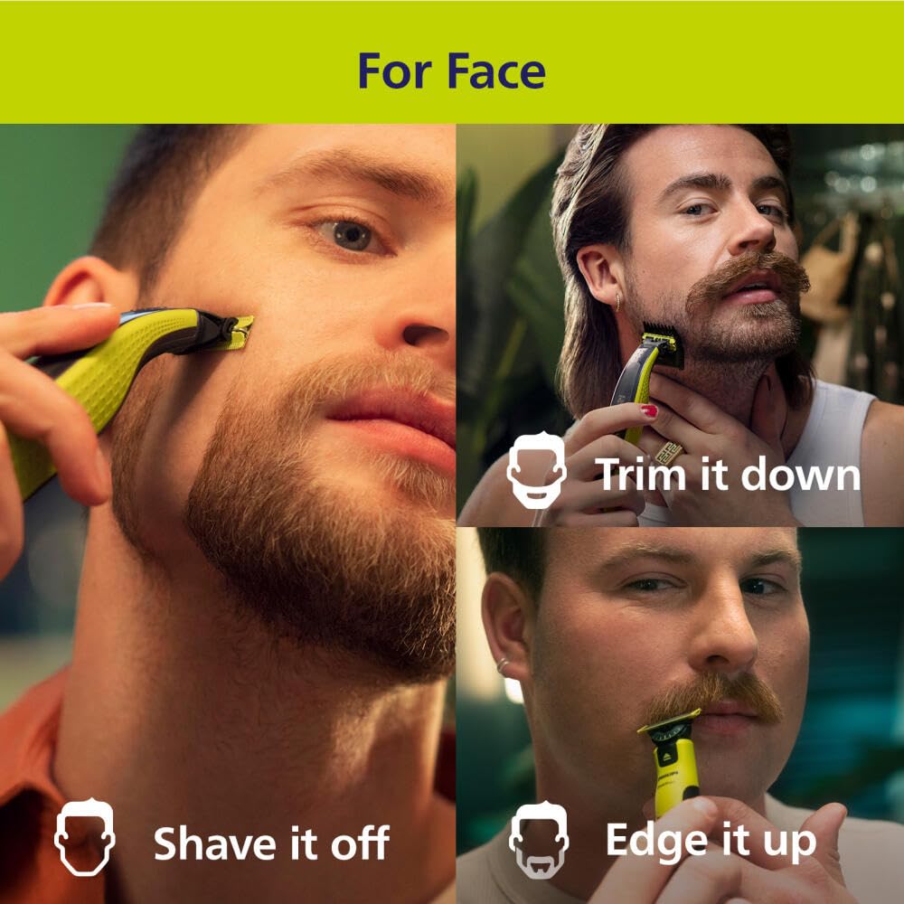 Norelco close‑up of 360 blade highlighting fast cutter and precise edges