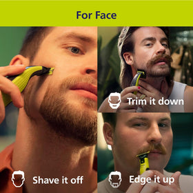 Norelco close‑up of 360 blade highlighting fast cutter and precise edges