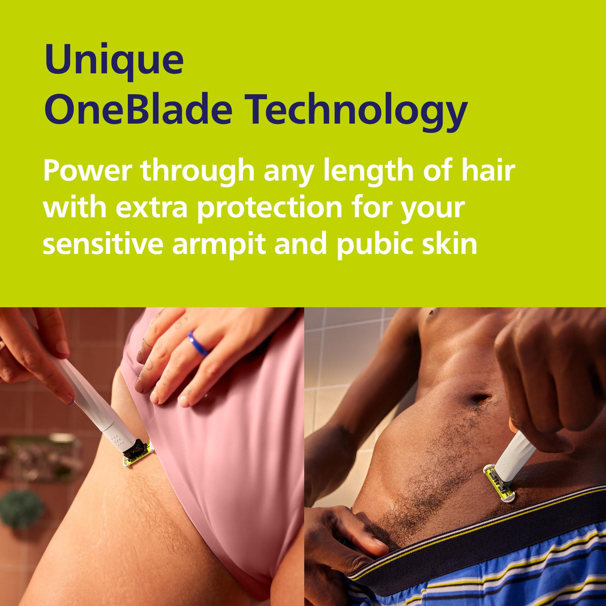 Norelco device held in hand to show size and portability for travel and precise maneuvering