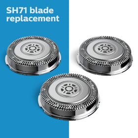 Norelco close-up of SteelPrecision blades showing sharp edges for smoother shaves
