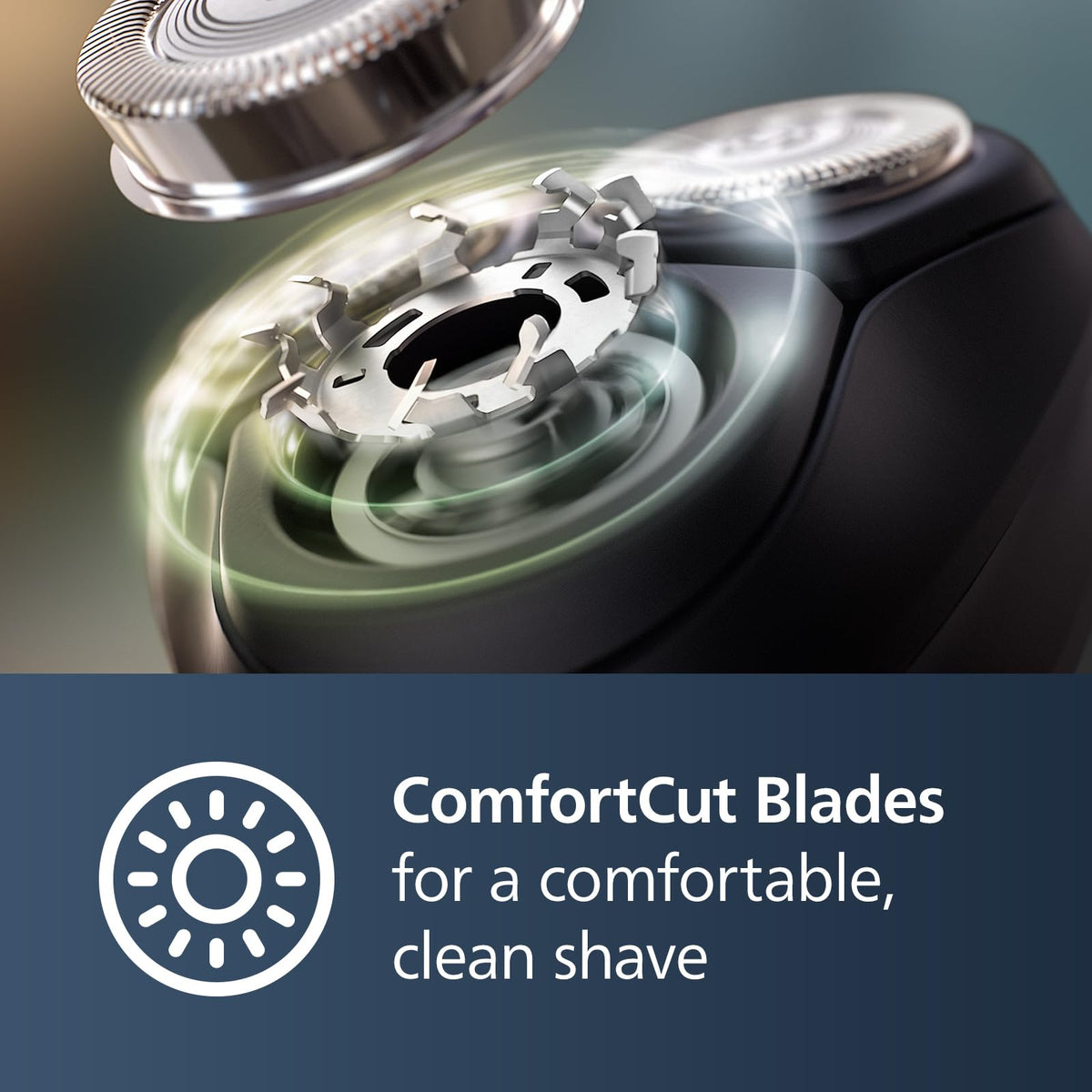 Norelco pop-up trimmer detail for precise mustache and sideburn grooming