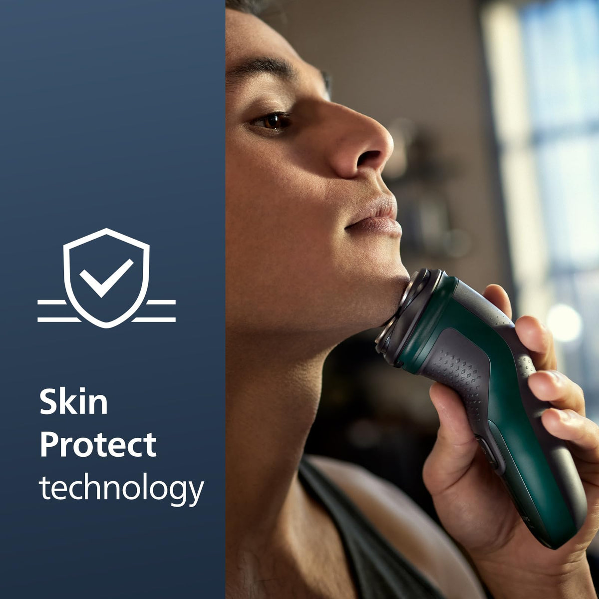 Norelco shaver 2600 pop-up trimmer extended for precise moustache and sideburn shaping