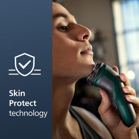 Norelco shaver 2600 pop-up trimmer extended for precise moustache and sideburn shaping