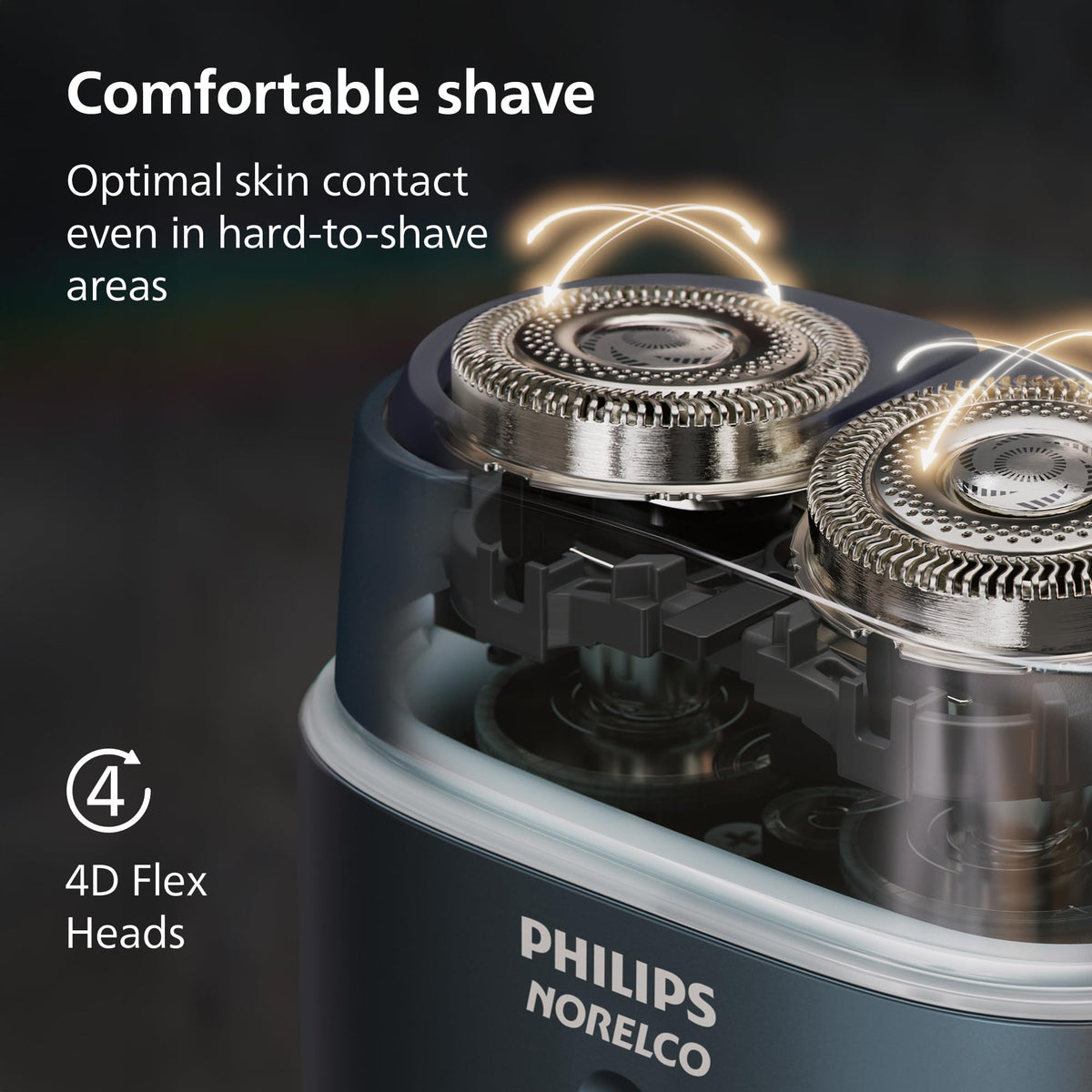 Norelco shaver 700 wet shave use under running water for easy cleaning and wet shaving