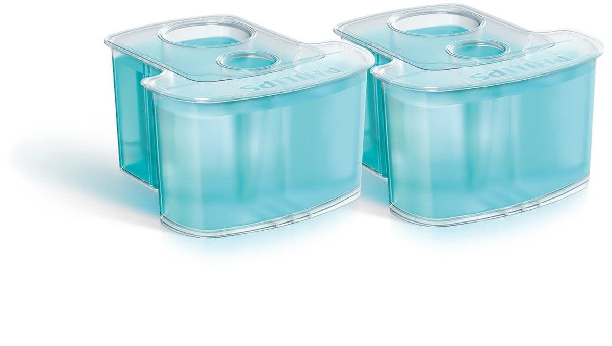 Norelco front packaging showing two SmartClean cartridges and benefits