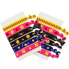 Norme hair ties in party favor bag, perfect for team giveaways and events