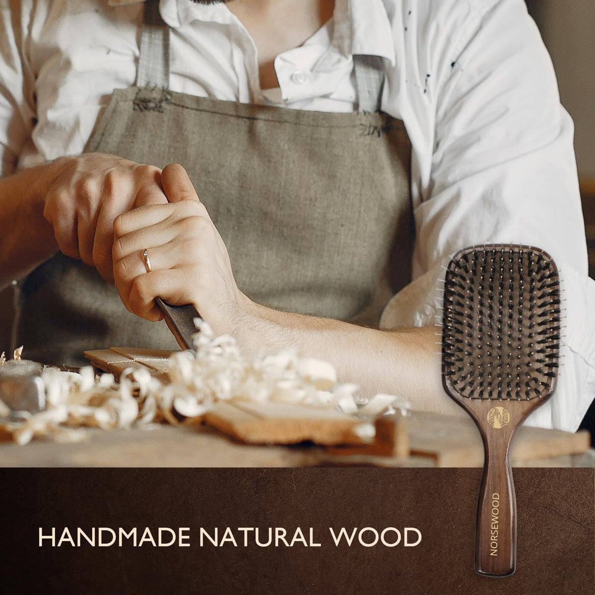 Norsewood rubber cushion detail reducing breakage and irritation