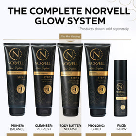 Norvell body butter applying to elbow for smoothing rough patches