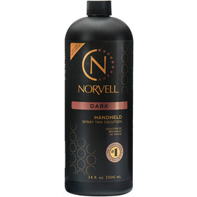 Norvell dark front packaging showing full 34 fl oz bottle and clear branding for professional use