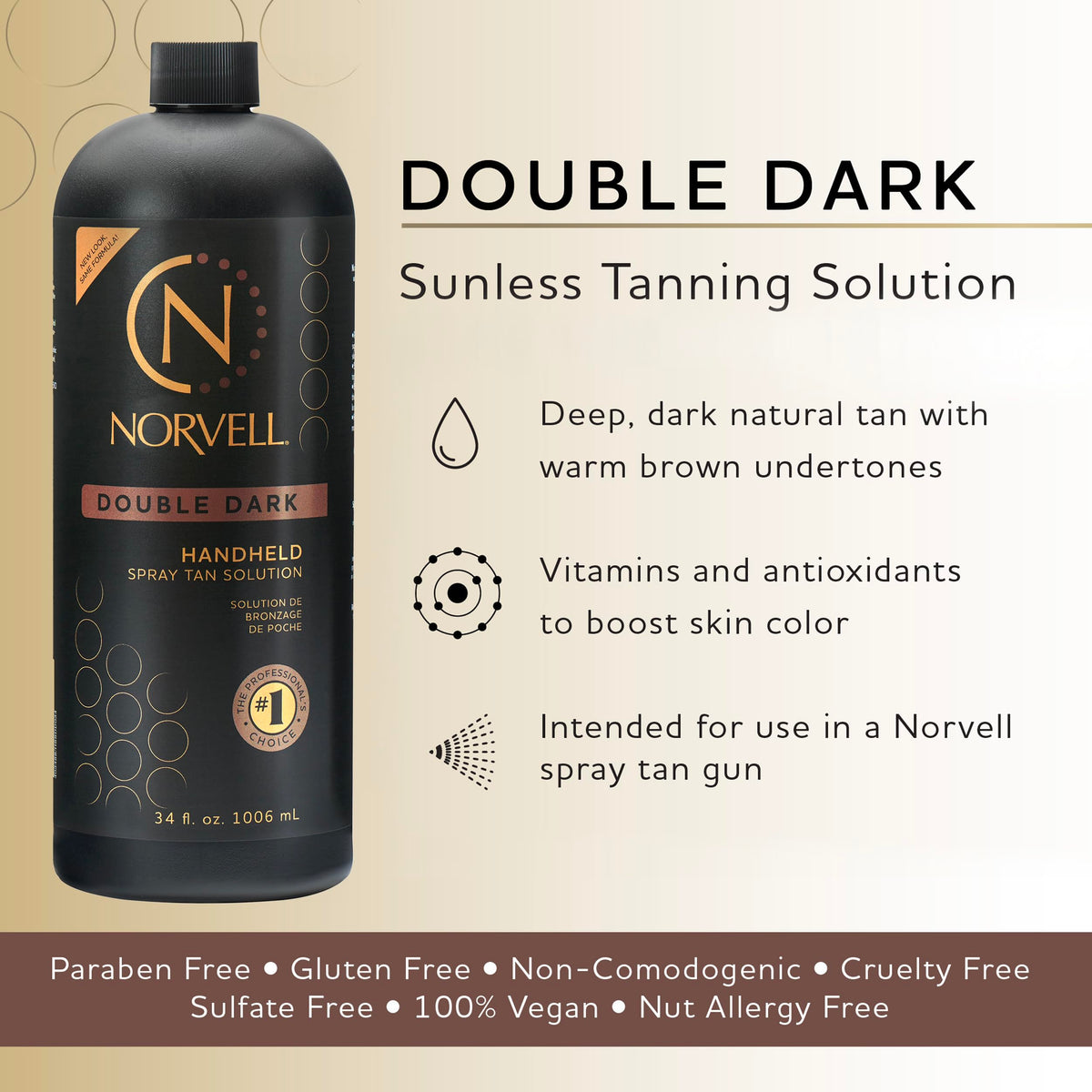 Norvell solution poured to show rich texture and smooth coverage benefit