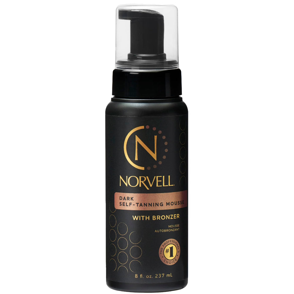Norvell bottle front packaging showing brand and instant bronzer finish