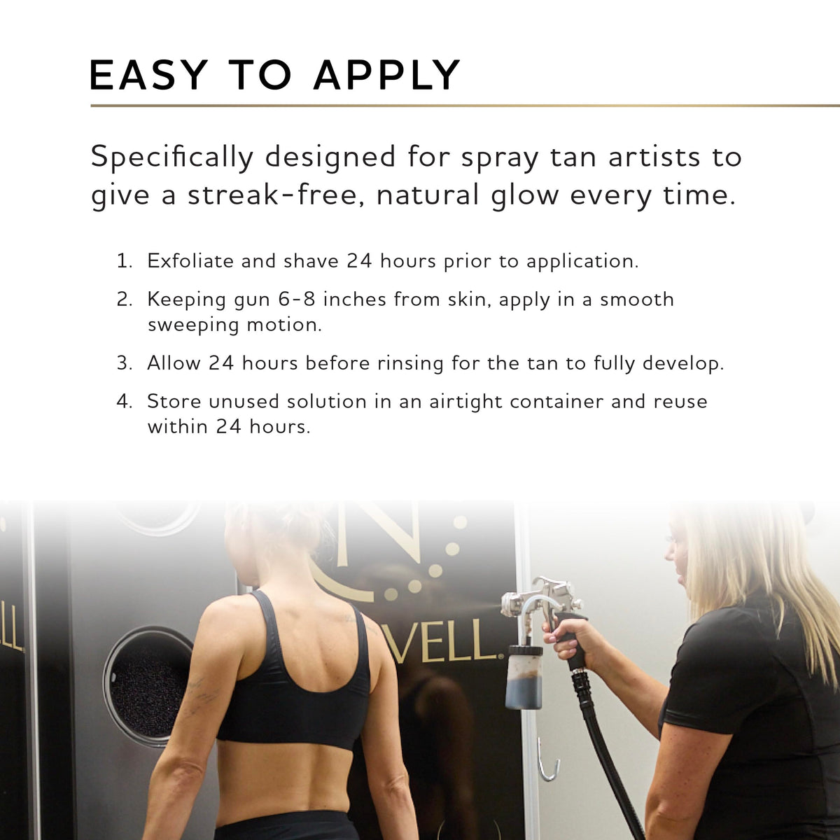 Norvell packaging with bottle showing professional presentation benefit