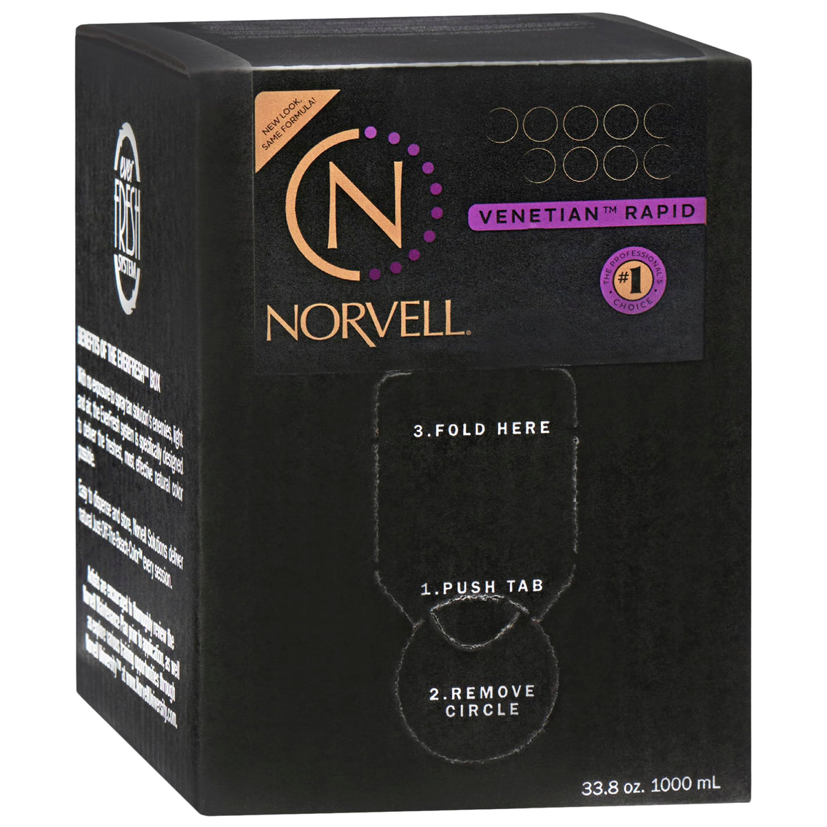 Norvell front bottle view showing professional 1L packaging and easy-pour cap