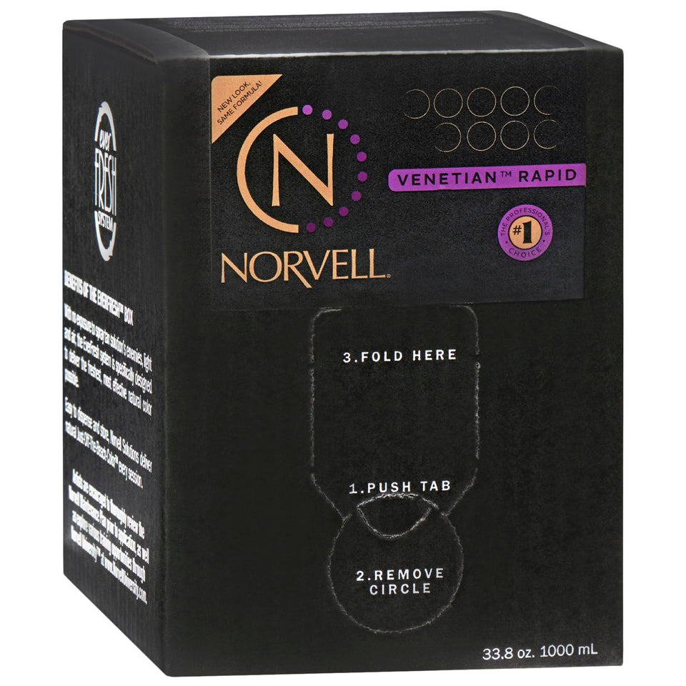 Norvell front bottle view showing professional 1L packaging and easy-pour cap