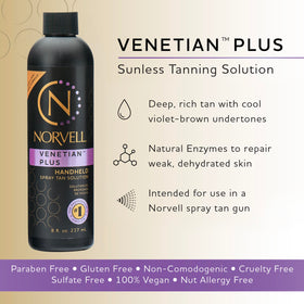 Norvell bottle back label close-up showing instructions and freshness benefit