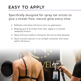 Norvell Venetian Plus drying on skin showing fast-drying finish for convenience benefit