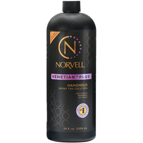 Norvell Venetian Plus front bottle showing professional 34 fl oz solution benefit: consistent results