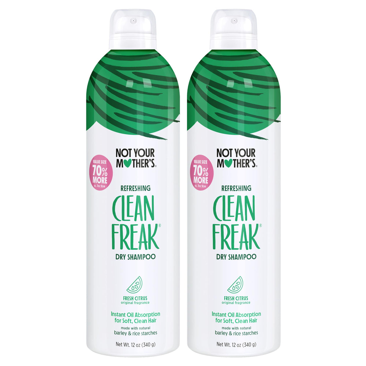 Not Your Mother's front packaging showing two jumbo 12 oz cans for quick refresh