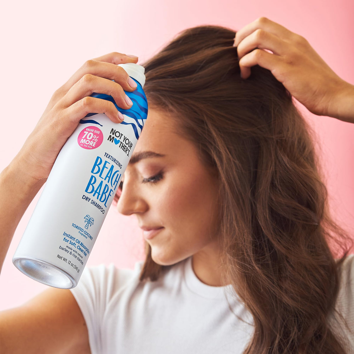 Not Your Mother's aerosol nozzle close-up for even spray application benefit